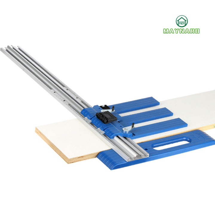 Precision Woodworking Circular Saw Guide Rail System with Adjustable