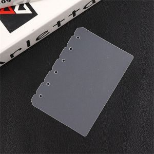 LANCE Notebook Accessories 2Pcs Agenda Transparent A5 A6 A7 B5 A4 Inner Paper Binder Organizer Divider Loose-leaf Divider Notebook Divider Planner Separator