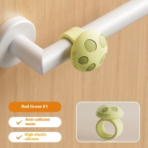 TAIDU ที่จับประตูคอยล์ป้องกันการชนกันของพื้นซิลิโคนลูกบิดติดผนังปิดเสียงที่จับประตูประตูยางป้องกันการชนกันของประตูหลังเห็ดขนาดเล็กสิ่งประดิษฐ์ป้องกันการชนกัน