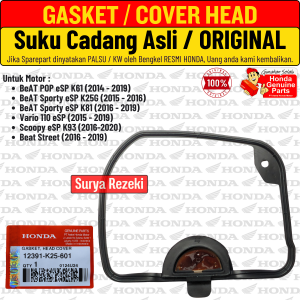 Karet Paking Gasket Cylinder Head Cover Beat Fi Street POP Scoopy Vario 110 Stater Halus Original