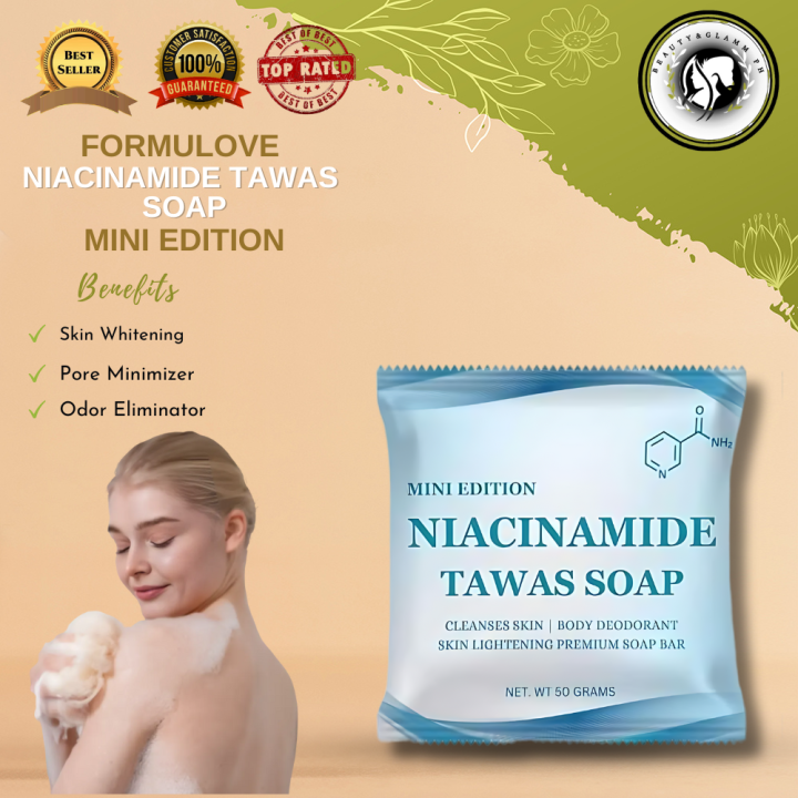 ORIGINAL NIACINAMIDE TAWAS SOAP TRENDING SOAP (MINI EDITION) 50g Skin  Whitening I Pore Minimimizer I Acne Eliminator I Even out skin tone I Odor  Eliminator I Anti - Bacterial | Lazada PH