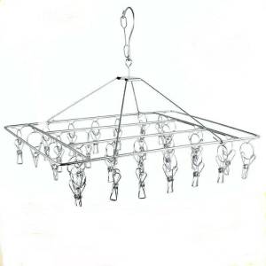 ราคาพิเศษ ที่หนีบผ้า สแตนเลส 20 ที่หนีบ ไม่ขึ้นสนิม สแตนเลส หนา 2.5 mm 2 แบบให้เลือก พร้อมส่ง #020