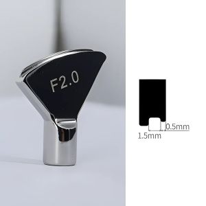 mv1 Leather Creaser Tips Creasing Tool French Fan Shape Heater Head M5 Thread for Making Arched Edge And Creasing Decoration Line 8P2H5