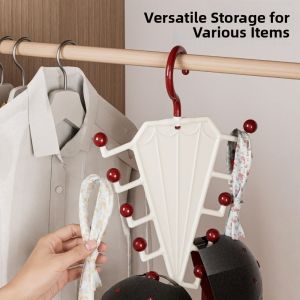 V Shaped Hanger Multifunctional Closet Hanger Space Saving For Clothes Hats Belts Scarves Coat Rack Home Organizer