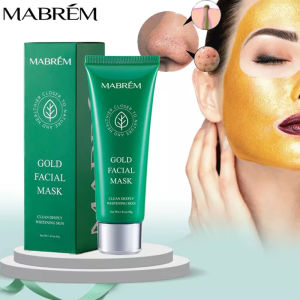 Mabrem Gold Facial Mask Clean Deeply Whitening Skin membersihkan komedo kotoran pori-pori memperbaiki kulit kasar dan kusam
