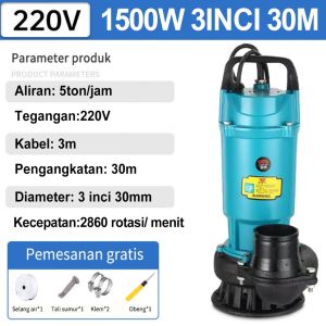 NEW!!! Pompa Celup Air Kotor 500W Submersible Pump 1 inch  Pompa Kolam Ikan / Banjir