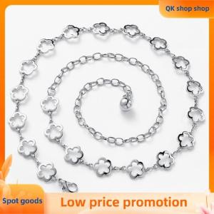 ✨QK shop✨ Fashion Metal Hollow Flower Waist Chain For Women Dress Shirt Suit Decoration Belts Body Chain