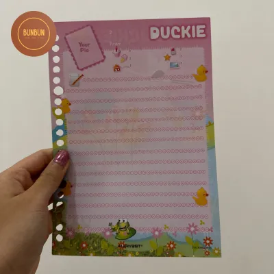 [MIN 5 PCS BISA MIX] kertas & cover binder harvest duckie a5