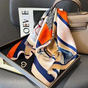 100% Natural Silk Scarf Women Foulard Female Shawl Wrap Elegant High Quality Square Neckerchief for Lady Hijab Bandana Scarves2026