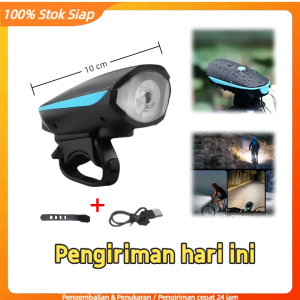 HYTRA Lampu Sepeda LED 300 Lumens USB Rechargeable 2000mAh 3 Mode Tahan Air untuk Semua Sepeda