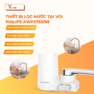 Philips lọc nước đầu vòi bồn rửa thực phẩm rửa bát AWP3753/98 - Kèm dung dịch thử Clo