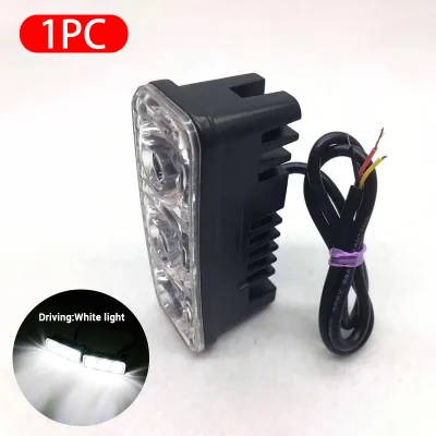 SEAMETAL 2ชิ้น LEDไฟเดย์ไลท์ DRL 12V ไฟกันน้ำ 6000K ไฟตัดหมอก ไม่ต้องใช้สวิทซ์ ไฟวิ่งกลางวัน