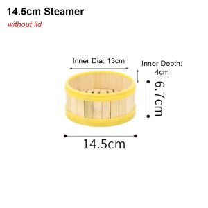 MAJESTICX 1Pcs Handmade Bamboo Steamer 13-30cm With Lid Dumpling Steamer Durable Multi-function Steamer Basket Chinese Food Making