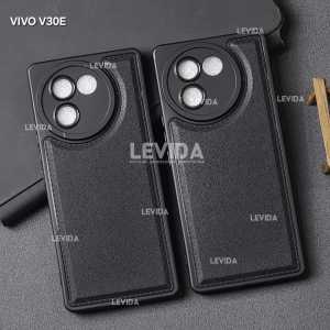 Softcase Leather Pro Macaron Black Vivo V30E