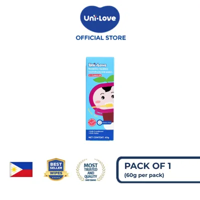 UniLove Probiotic Training Toothpaste - Flavour-Free (0-2 Years Old) 60g Pack of 1