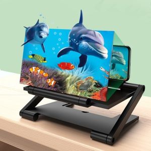 OKKFINE HD Cell Phone Screen Amplifier Folding Multi functional Mobile Phone Magnifying Glass Portable Enlarged Screen HD Projector