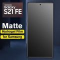 Hydrogel MATTE Anti Glare Samsung S24 S23/ S22/S23FE S22 ULTRA/S21/S21FE/A14/A12/M12/S20/S20FE/A02S/M31/M20/M10/A10/A10S/A31/A20S/M30S/M21/A21/A13 4G 5G Hidrogel Front-Depan Back-Belakang DOFF Jelly Full Cover-Coverage Mate DOve FE S-Gores Antigores Plus. 