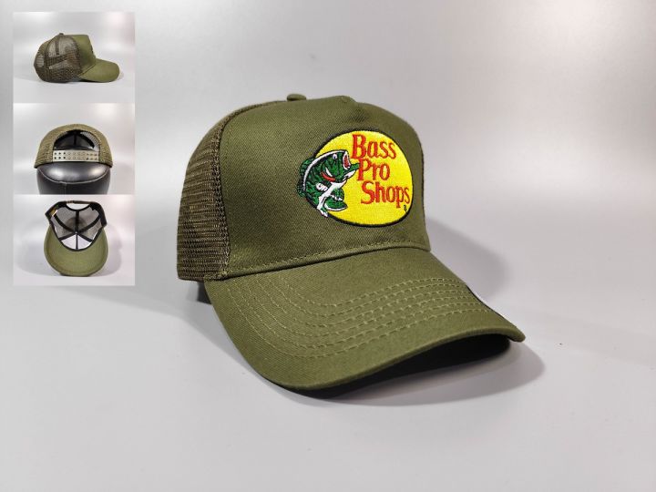 Bass Pro Shops Fashion Snapback Cap Casual Sun Hat Poly-Cotton