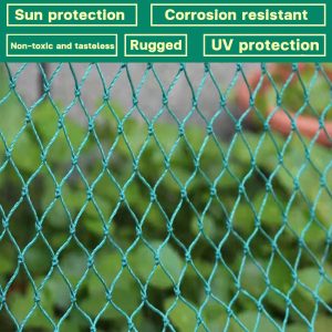 【Free rope】50/100M chicken net free range net chicken fence green net free range chicken net free range net universal net 12 strand bird proof net fighting chicken net outdoor fishing net breeding net【Cold sun aging and corrosion resistance】