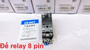 Đế rờ le trung gian 8 chân dẹp nhỏ - Chint CZY08A ̣(hàng chính hãng Chint)
