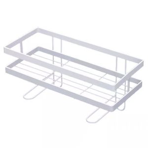Strong Load Bearing Multipurpose Adjustable Double Layers Bathroom Storage Rack Washing Machine Shampoo Bottles Detergent Cleaning Supplies Galas Beban Kuat Penyimpanan Bilik Mandi Dua Lapisan Stabil Mesin Basuh Letak Syampu Detergen双层浴室收纳架洗衣机厠所馬桶肥皂瓶子洗洁精