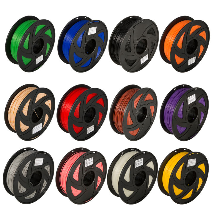 LazaraMall 12 Spools 5m 3D Printer PLA Filament 1.75mm for Most 3D ...