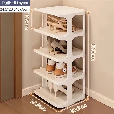 ★COD★ Rak Sepatu Susun Tempat Sepatu dan Sandal Serbaguna Awet Kokoh Tempat Rak 4/5/6/7/8/9 Layers Rak Serbaguna Plastic