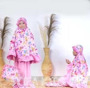 Mukena Anak Perempuan Mukena Anak Karakter Motif Kuda Pony Usia 2 S/D 12 Tahun
