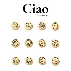 [12 CON GIÁP] Dây chuyền vòng cổ titan không gỉ thiết kế tinh tế Animal Signs Ciao