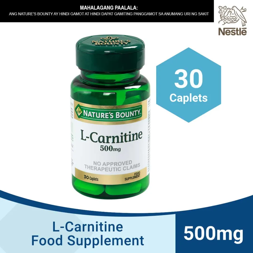 nature's bounty l-carnitine 500 mg Nature's Bounty L-Carnitine Food Supplement 500mg x 30 Caplets