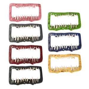 Anime răng biển số xe bao gồm xe đẹp tấm khung răng ma quái biển số xe bao gồm Dễ sử dụng cho bất kỳ chiếc xe