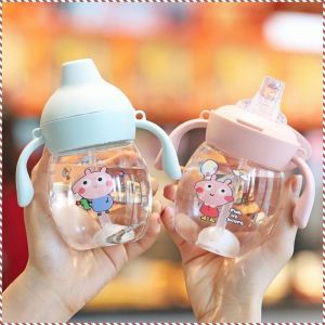 ถ้วยการเรียนรู้ ป้องกันการรั่วซึม กาต้มน้ำ เกรดอาหาร ความทนทาน โปร่งใส ปากเป็ดใส วัสดุซิลิโคน