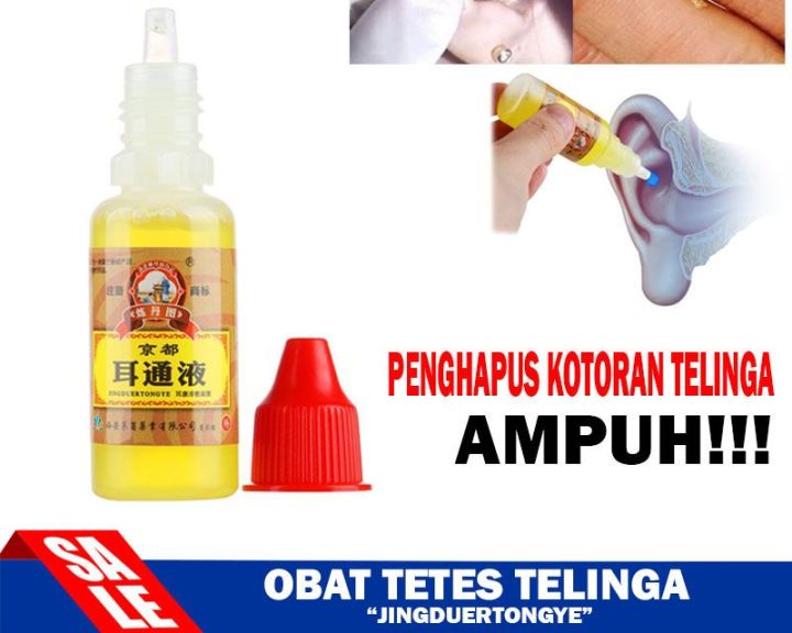 Obat Tetes Kotoran Telinga Keras - Cairan Pembersih Telinga / Penghancur Kotoran - Obat Telinga Curek Berair dan Bau - Obat Tetes Telinga Alami Berkhasiat Herbal - Jingduertongye Pembersih Kotoran Telinga Herbal Tinnitus Tuli