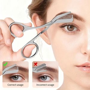 NBANLIKE Stainless Steel Eyebrow High Quality with Eyebrow Comb Hair Remover Easy To Use Ergonomic Design Eyebrow Shaver Tool Makeup