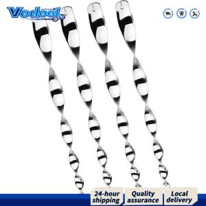 Outdoor Electric Insect Repellent with Reflective Spiral and Rotating Deterrent Rod for Yard and Garden Pest Management