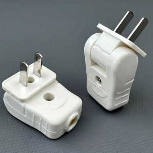【จัดส่งภายใน 2-3 วัน】 หัวเสียบแบบ DIY 1 2ชิ้นอุปกรณ์เสริมสำหรับใช้ในบ้านปลั๊กไฟแบบหมุนได้180องศาการเชื่อมต่อแบบอเมริกันกับข้อต่อขาแบน2ชิ้น