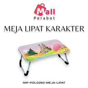 Mall Perabot | Meja Laptop Lipat Karakter  Portable | Meja Belajar Anak Multifungsi | Anti Air Karakter dan Polos