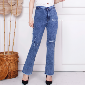 Sakura Glory - CELANA CUTBRAY JEANS BOYFRIEND YURA DENIM PREMIUM UKURAN EU 27-34 / BAWAHAN / WANITA / DEWASA / DISTRO / IMPORT / HIGHWAIST / COD / DISKON / GRATIS ONGKIR / MURAH