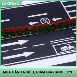 【LAKEBAO】 1 cuộn 5m 1:12 Dollhouse đường giao thông đường sắt theo dõi cảnh Băng Sticker thu nhỏ đậu xe cảnh đường cong Sticker mô hình trang trí phụ kiện đồ chơi
