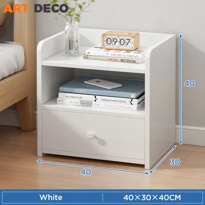 Bedside Table Side Table With Drawer Locker Meja Kecil Storage Cabinet Side Table Bedroom Nightstand Rack Kecil Tepi Katil Almari Sisi Katil