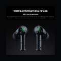 Razer Hammerhead V3 HyperSpeed IPX4 Rating Bluetooth 5.3 Wireless Earbuds with Hybrid Active-Noise Cancellation. 