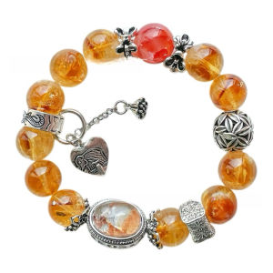 Citrine Energy Bracelet,Four Seasons Ghost Box Boost Your Charm Elegance and LuckPowerful Energy Good Luck Health CrystalHappinessFashion BraceletPerfect for Gifts or personal us—A Must-Have for Every Trendy Lady