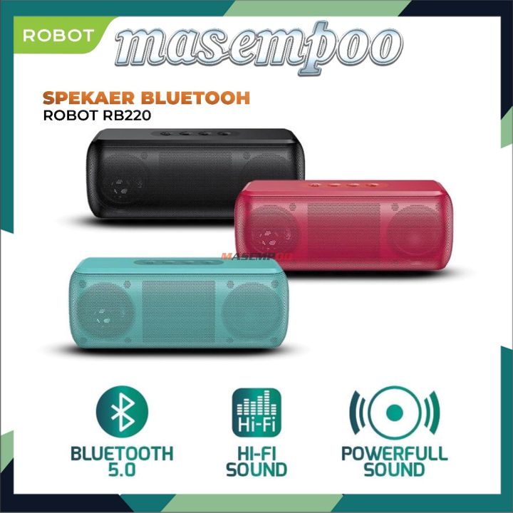 Robot RB220 Speaker Bluetooth Portable Wireless Super Bass Mini Stereo ...