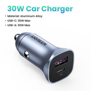 UGREEN Car Charger Fast Charge Power Delivery Car Charger with QC3.0 USB Port for iPhone 14 13 Pro Max iPhone 14 Plus iPhone 12 11 Pro Max 8 X XS Huawei