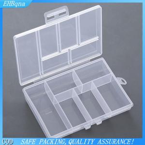 [COD] Portable Transparent 6 Grids Storage Boxes For Buttons Beads Containers Case