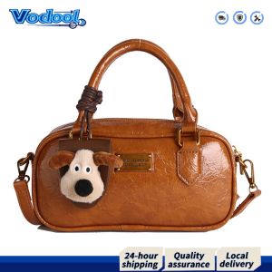 【Fast delivery】 Fashionable PU Leather Bowling Bag for Women and Girls with Adjustable Shoulder Strap for Travel and Everyday Use