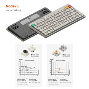 【SG】 NuPhy Node75 Node100 Low Profile Wireless Mechanical Keyboard Customisable Touchbar Gasket Mounted Node 75 or 100