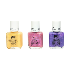 Non-toxic Kids Nail Polish From France Safe for Little Ones - Pia Betty Scarlette Set