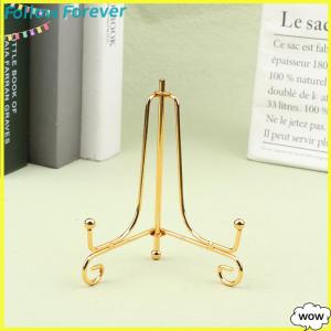 【Follow】【New Arrived】 COD แท่นวางจัดแสดงเหล็กสีทองสำหรับงานฝีมือที่ยึดหนังสือกรอบรูปทรงชามแท่นวางจานกรอบรูปของตกแต่งขาตั้งสำหรับวางหนังสือ