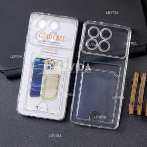 Poco X6 Pro 5G Clear Wallet Card Case Bening / Card Holder Kartu